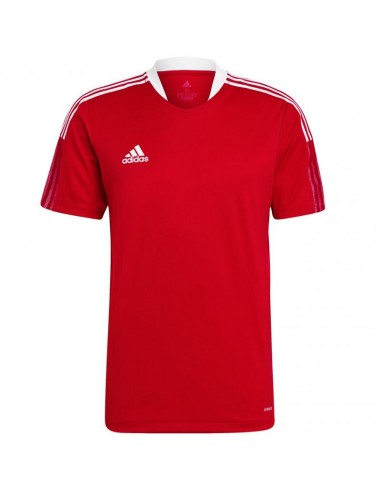 Adidas Tiro 21 Jersey Î‘Î¸Î»Î·Ï„Î¹ÎºÏŒ Î‘Î½Î´ÏÎ¹ÎºÏŒ T-shirt ÎšÏŒÎºÎºÎ¹Î½Î¿ Î¼Îµ Î›Î¿Î³ÏŒÏ„Ï…Ï€Î¿ GM7588